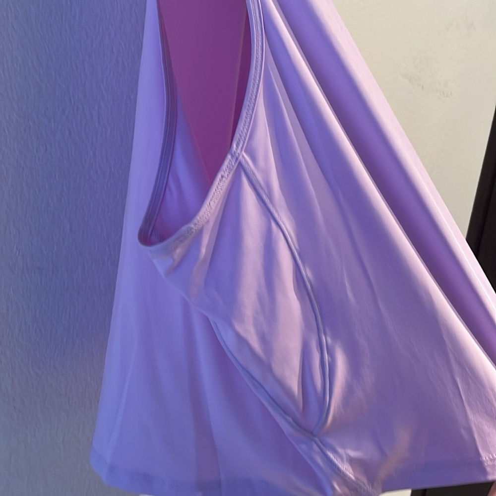 🆕 Nike One Dri-Fit Tank Top, Crop, Lilac Size XL - Picture 6 of 12
